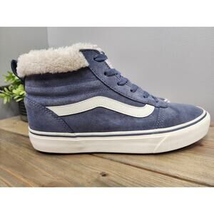 Vans Ward All Weather Skate Womens 8.5 Blue Grisaille Winterized Suede